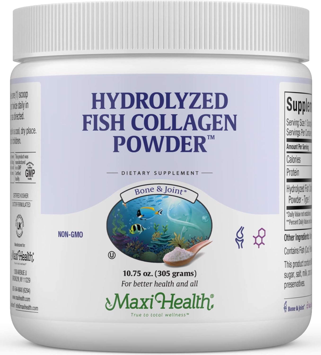 Maxi Health Collagen Peptides Powder for Joints, Skin, Hair