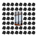 50-Pack Iron Baluster Shoes for 1/2ft Square Balusters - Satin Black