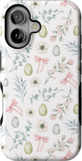 Casely iPhone 16 Case So Eggxtra - Spring Garden Protective Case