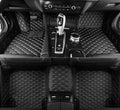 Custom Fit Car Floor Mats - SARAHS Customized Black Beige - Perfect