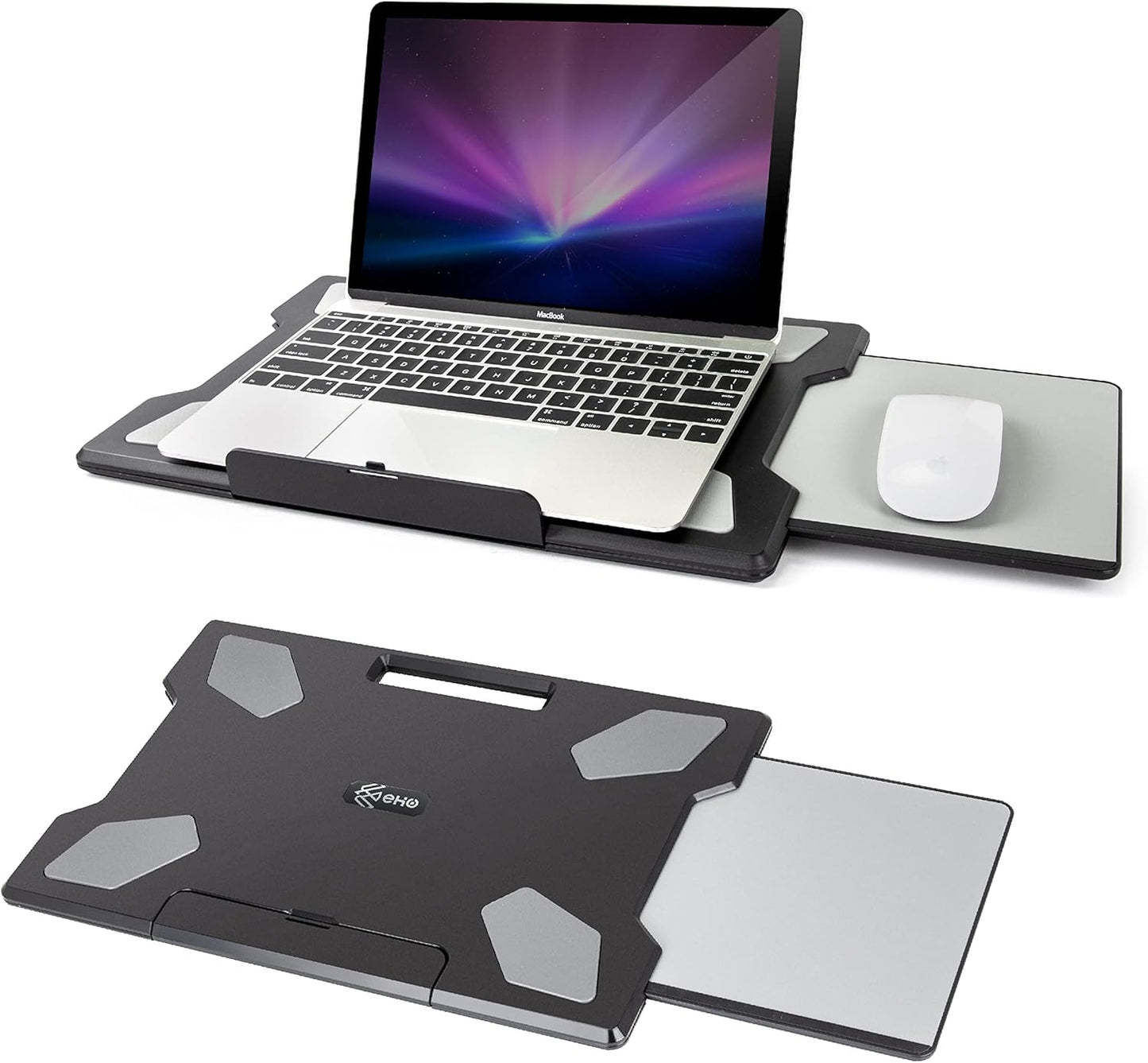 Portable Laptop Pad with Stopper & Mouse Tray by EHO