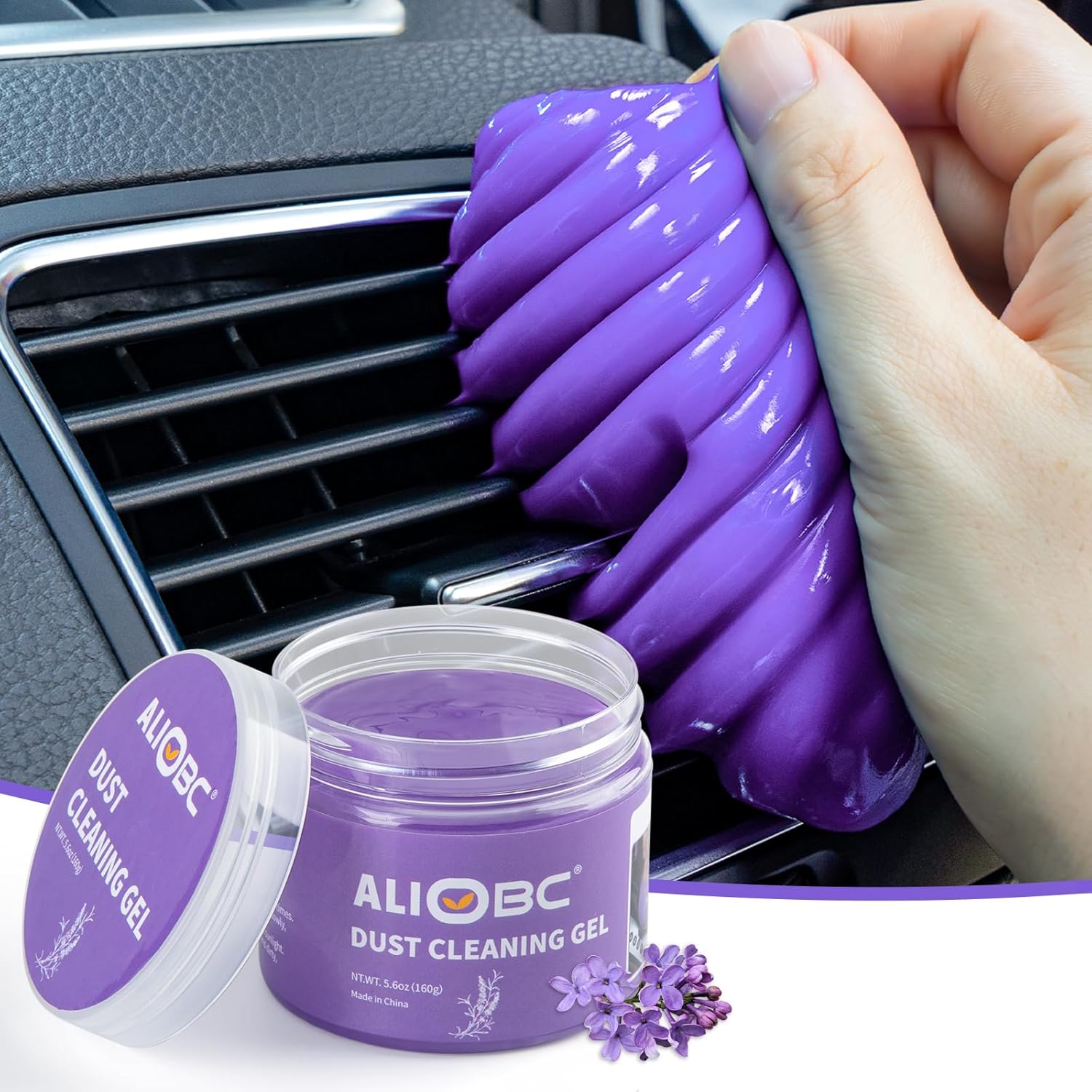 Car Interior Dust Cleaner 5.6 oz - Purple Putty Gel