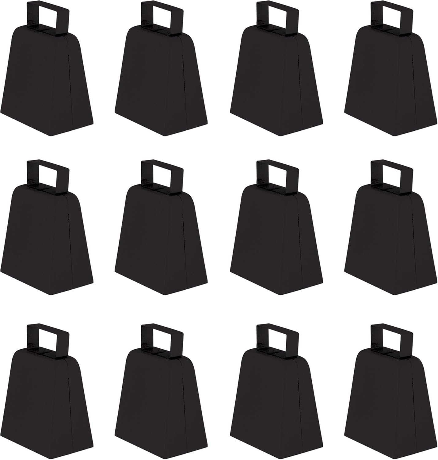 Beistle Black Cowbells for School Spirit and Game Day Fun