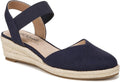 LifeStride Women's Kimmie Wedge Espadrilles Sandal for Comfort