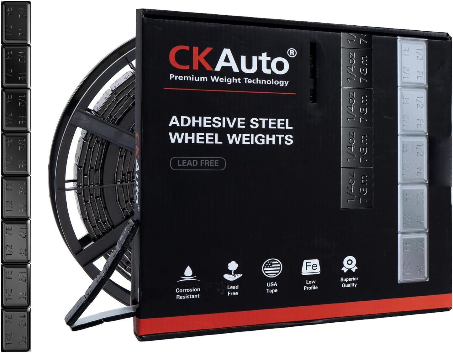 CKAuto Adhesive Stick on Roll Wheel Weights for Perfect Balance