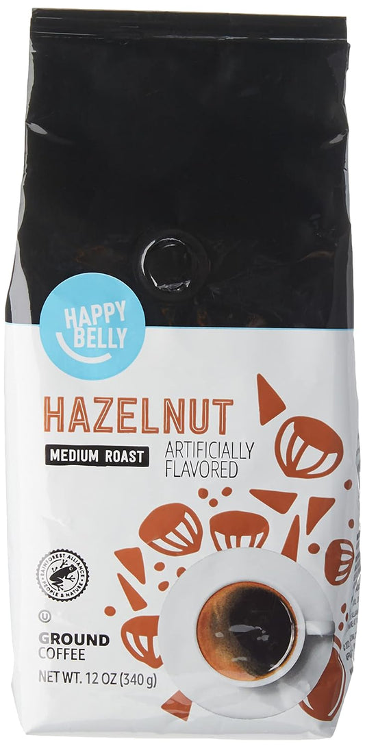 Happy Belly Hazelnut Ground Coffee - Rich Medium Roast