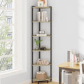Corner Shelf Stand Corner Bookshelf - Space-Saving 6-Tier Unit