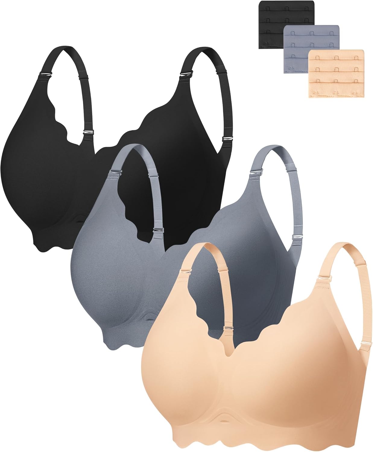 Seamless Bras for Women: Soft Jelly Push Up Wireless Comfort