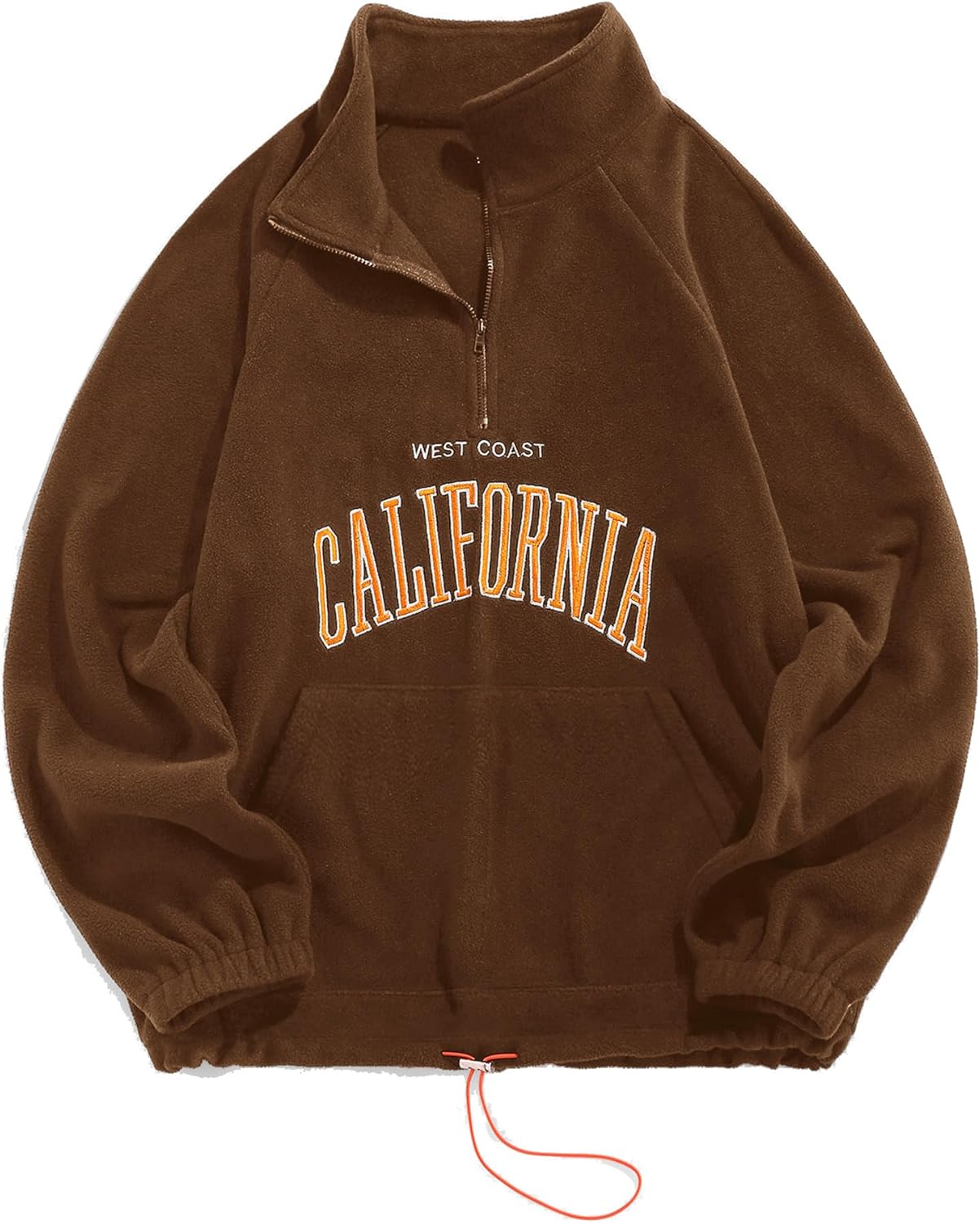 ZAFUL Vintage Quarter Zip Sweatshirt
