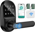 Smart keypad Door Lock with Handle Fingerprint Keyless Entry - Remote