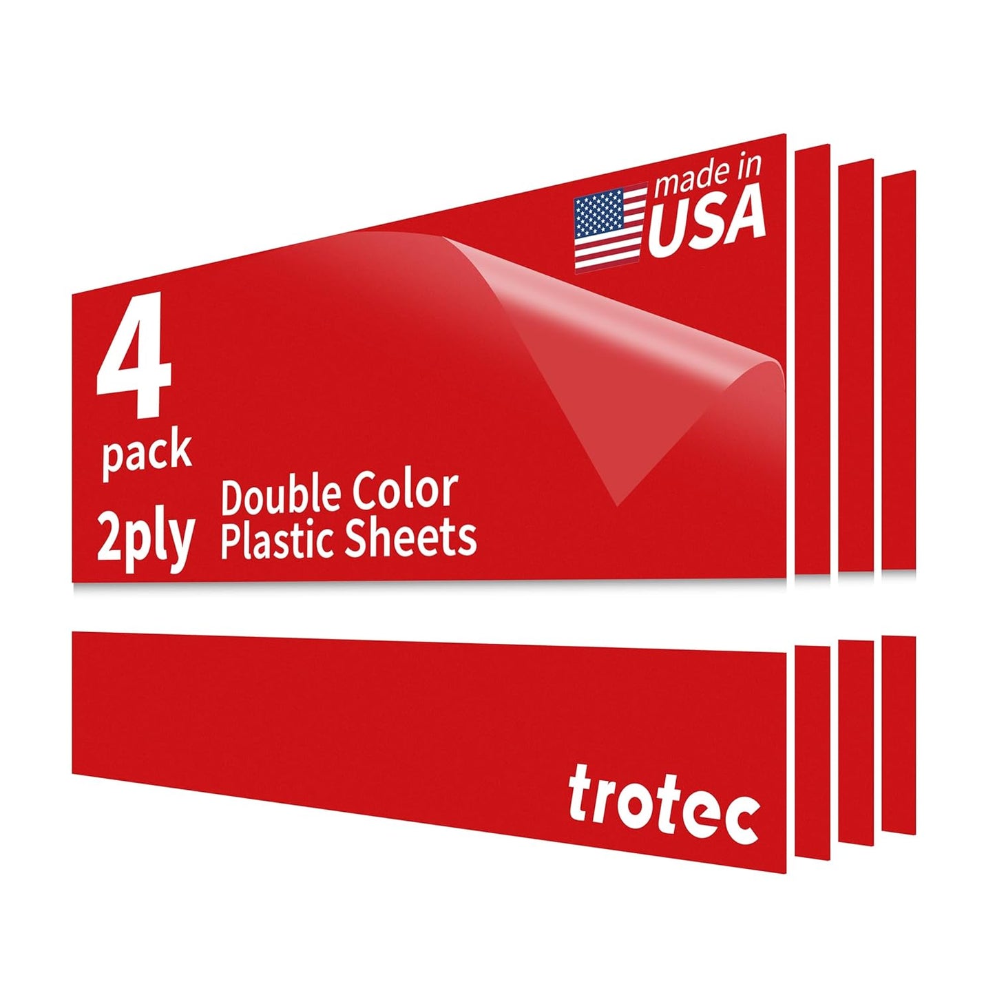 Trotec TroLase Laser Engraving Double Color Plastic Sheet