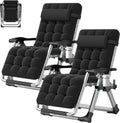 ABORON Zero Gravity Chair Set of 2 - Reclining Outdoor Lounge Chairs