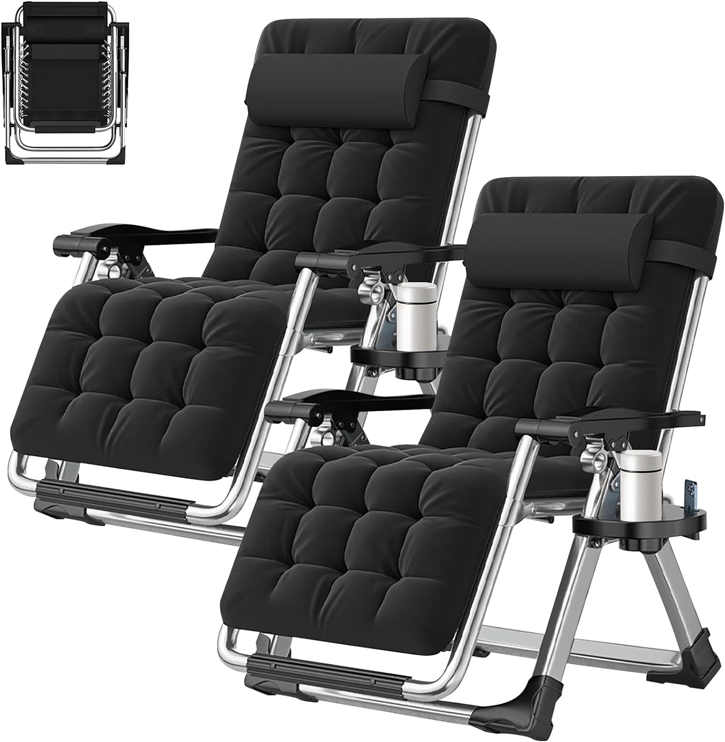 ABORON Zero Gravity Chair Set of 2 for Ultimate Relaxation