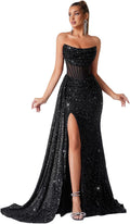 Cocktail Evening Gowns Formal Dresses for Women - Sequin Tulle Bird