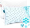 King Size Cooling Pillow 2 Pack - Adjustable Gel Memory Foam