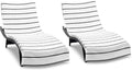 Arkwright Las Rayas Chaise Lounge Cover Pack of 2 - Oversized Cotton