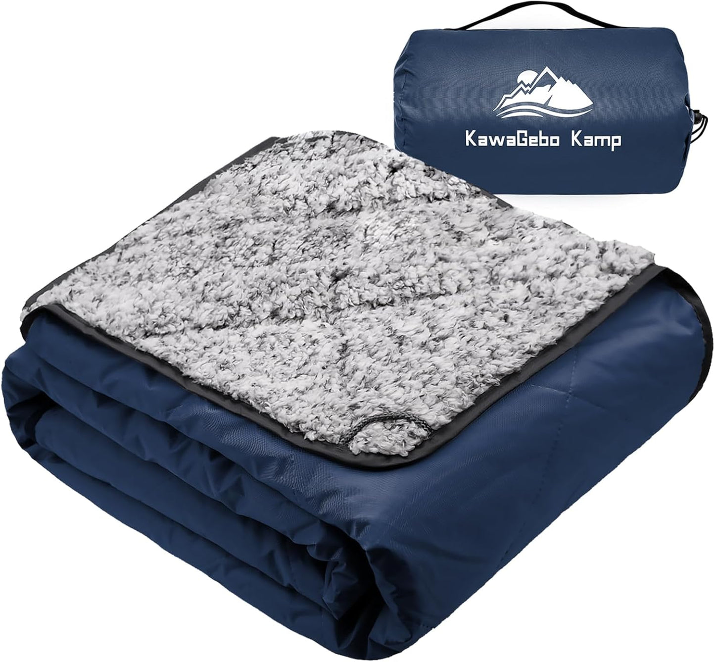 Sherpa Warm Outdoor Camping Blanket for Cold Weather Adventures