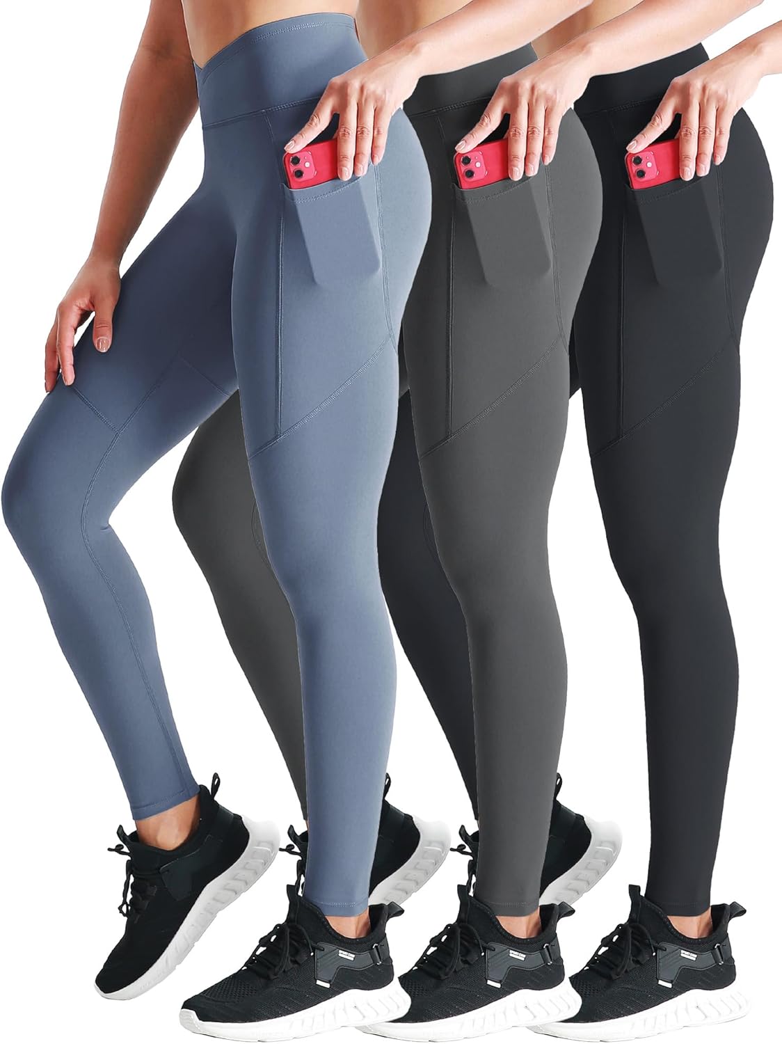 NELEUS Women's Yoga Pants with Tummy Control and Pockets