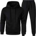 Mens Casual Tracksuits 2 Pieces Christmas Outfits Waffle Hoodies