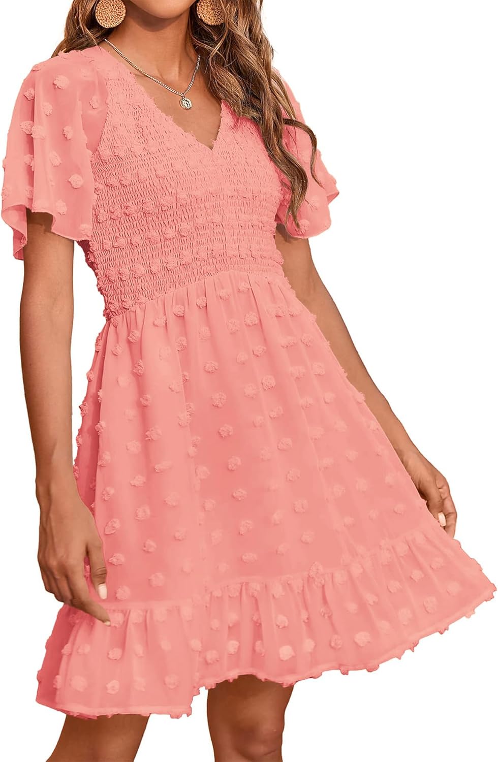 BTFBM Womens Beach Vacation Dress for Summer 2025 Fun Style