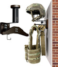 OneTigris Tactical Gear Wall Mount Helmet and Vest Rack - Heavy Duty