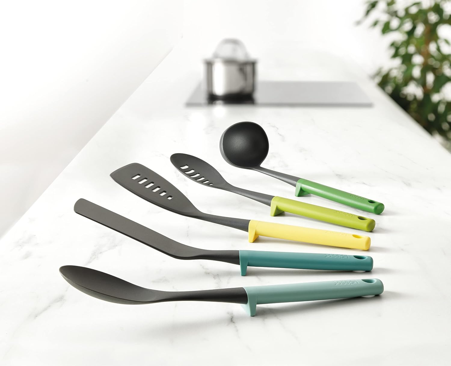 Joseph Joseph Duo 5-Piece Utensil Set with Integrated Tool Rests