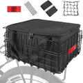 Bike Basket Rear Folding Bicycle Basket with Removable Liner - Sturdy