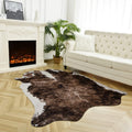Easycozy Faux Cowhide Rug 8 x 10 Feet for Home Decor