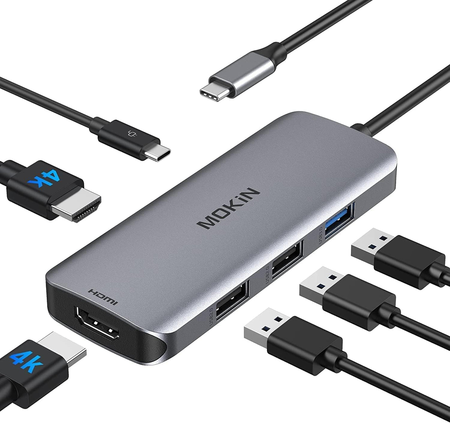 MOKiN USB C to Dual HDMI Adapter for Windows Laptops