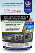 Drain Field Cleaner Tablets by Dr Pooper - Clears Clogs & Eliminates