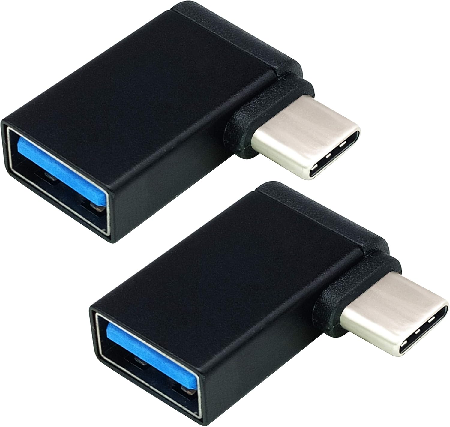 2-Pack 90 USB-C to USB 3.0 Adapters - OTG for Phones, Laptops!