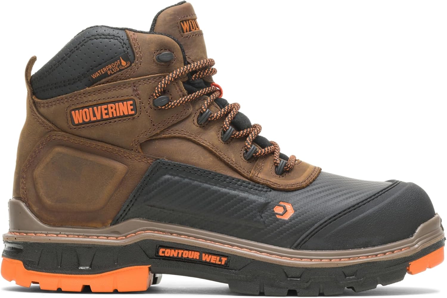 Wolverine Men's Overpass Waterproof Work Boots for Comfort