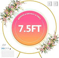 Round Backdrop Stand 7.5ft Circle Balloon Arch Frame - Stable Gold