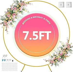 Round Backdrop Stand for Balloon Arch - Elegant Metal Frame