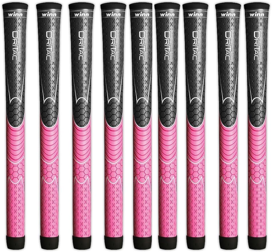 Enhance Your Game with Winn DRI-TAC Pink Golf Grips