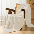 PHF 100% Cotton Waffle Weave Throw Blanket, Soft Lightweight Cozy