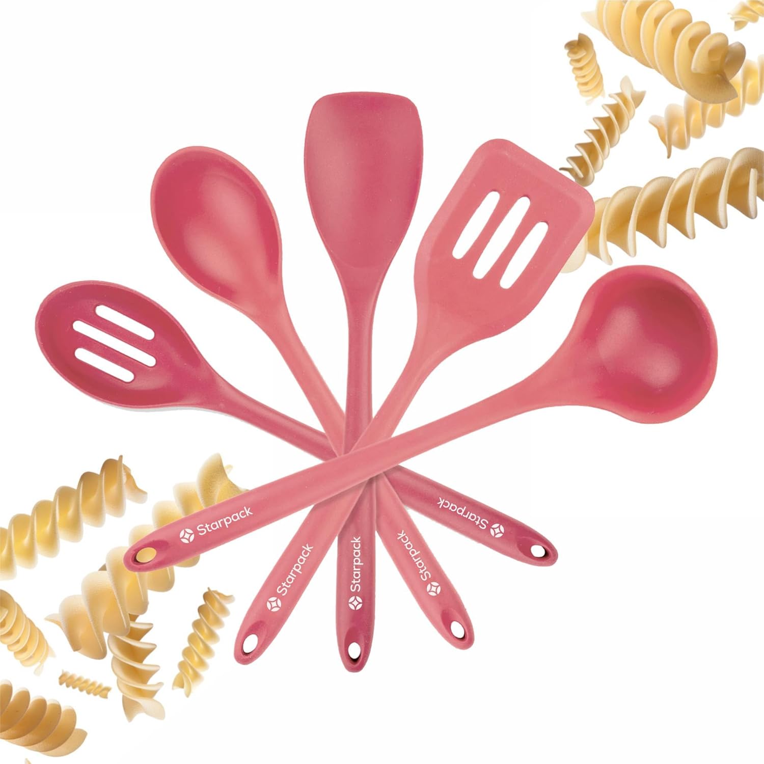 Silicone Cooking Utensils Set - Heat Resistant & Nonstick Safe