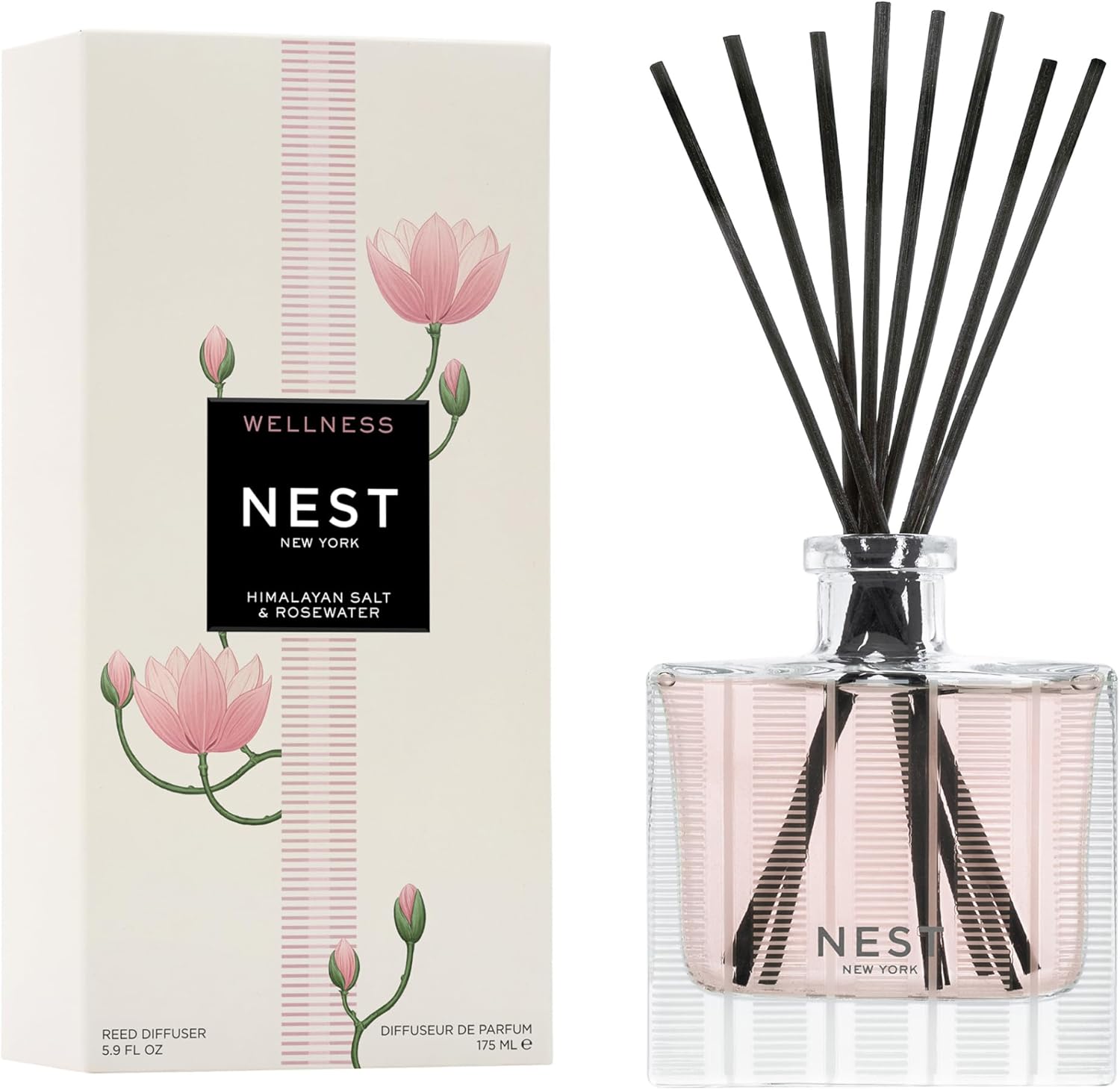 NEST New York Reed Diffuser with Himalayan Salt & Rosewater