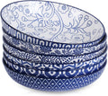 Selamica Ceramic Pasta Bowls Set for Large Portions and Style