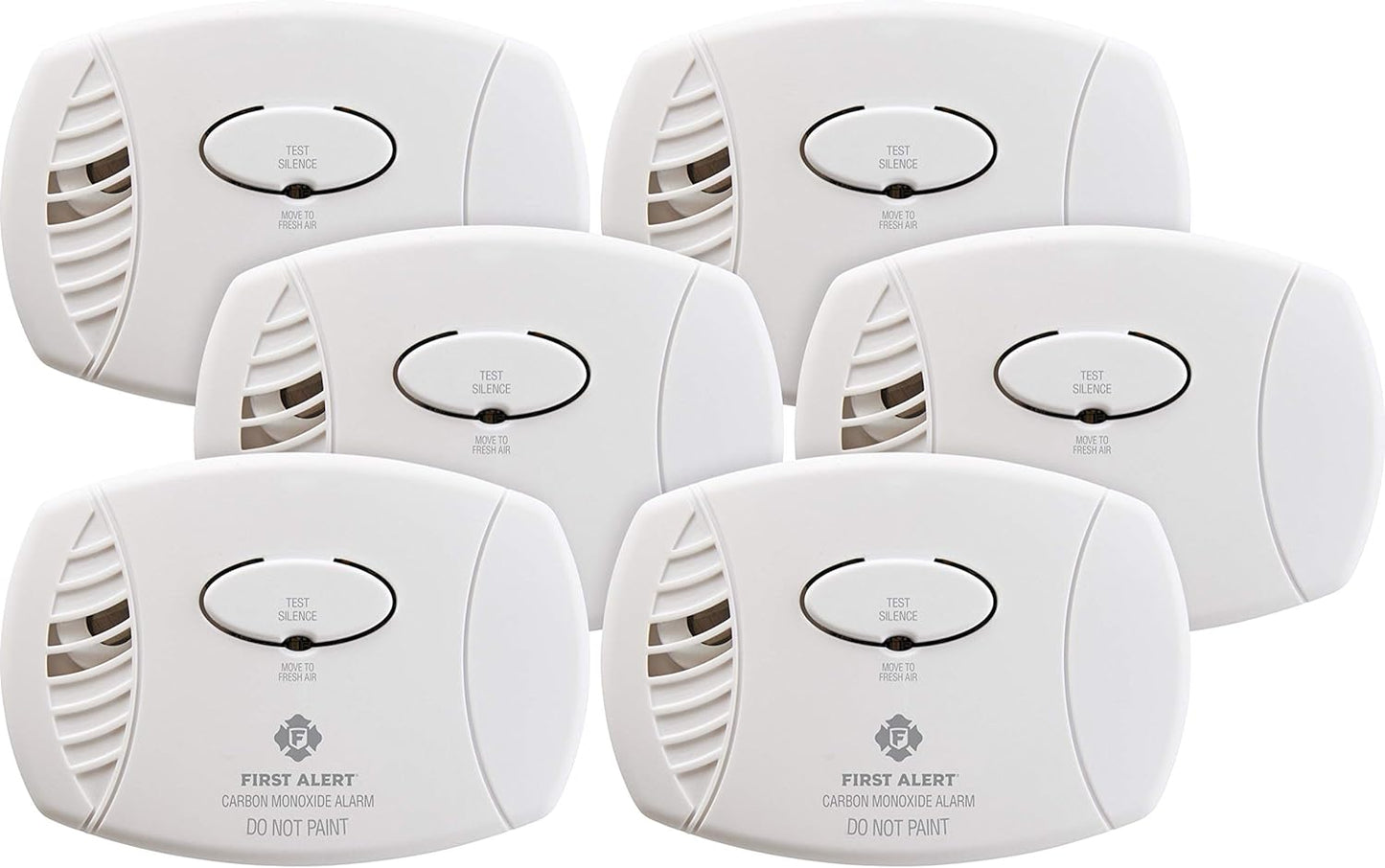 First Alert CO400 Carbon Monoxide Detector 6-Pack for Safety