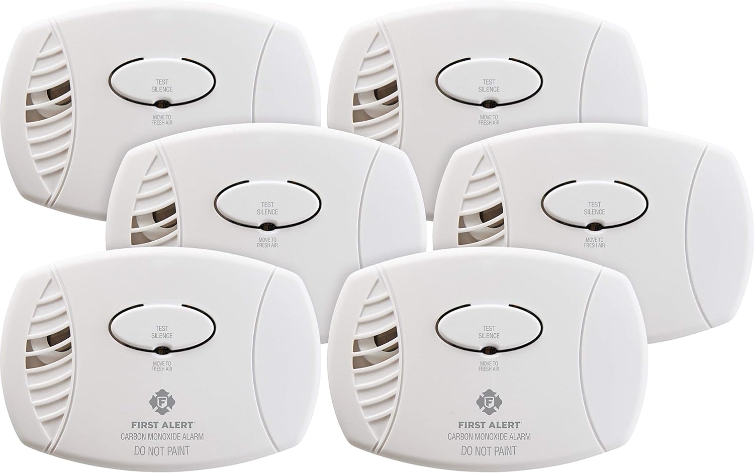First Alert CO400 Carbon Monoxide Detector 6-Pack for Safety