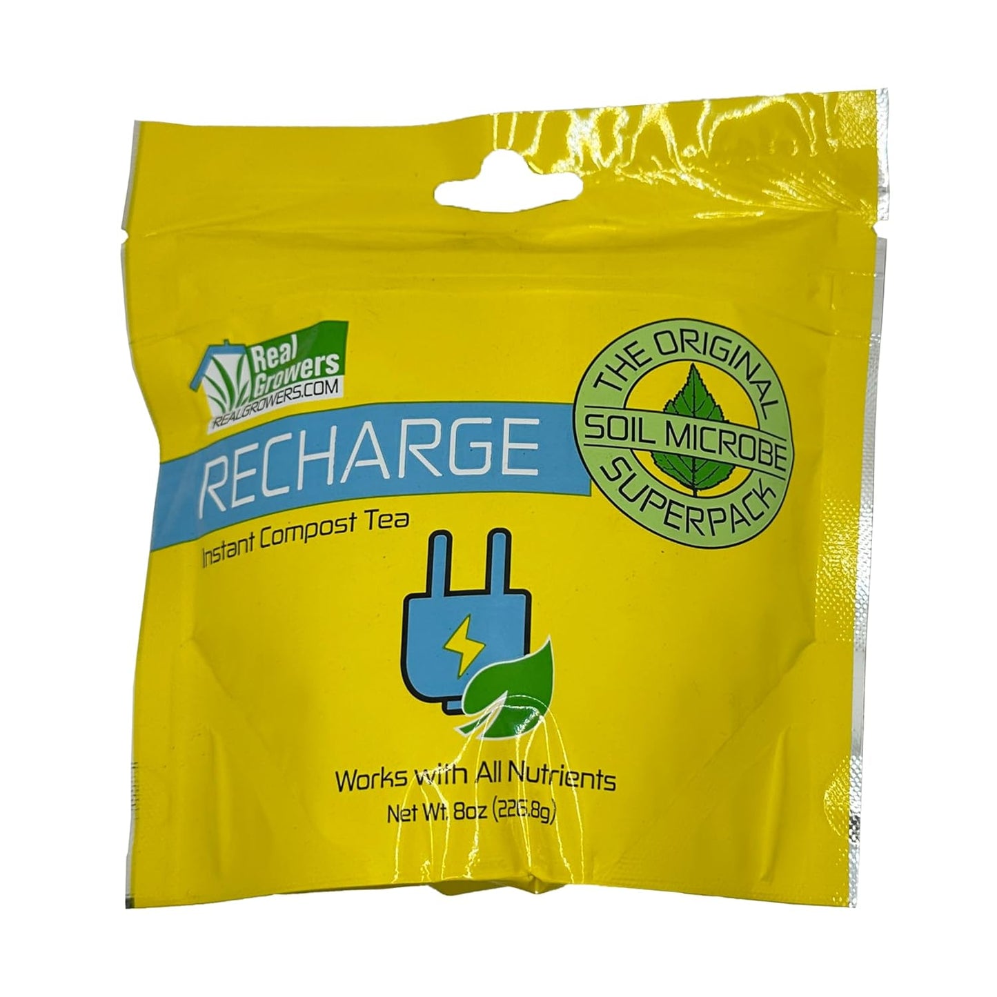 Real Growers Recharge Mycorrhizae Instant Compost Tea for Plants