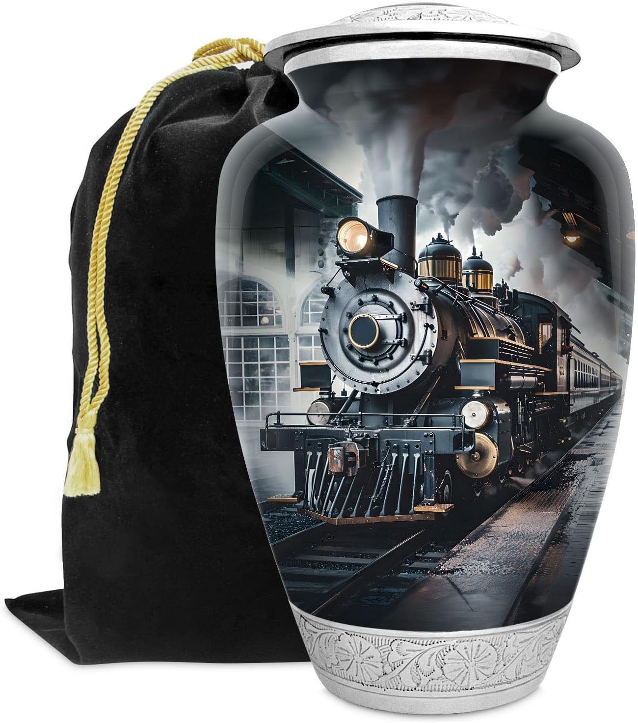 Train Railroad Urn for Human Ashes | Handcrafted Memorial Urn