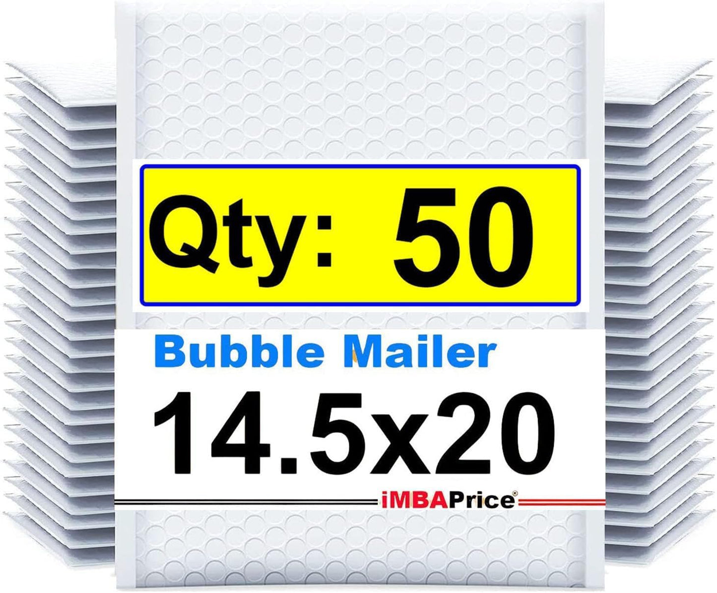 iMBAPrice 14.5x20 Polybubble Bags - 50-Pack for Shipping