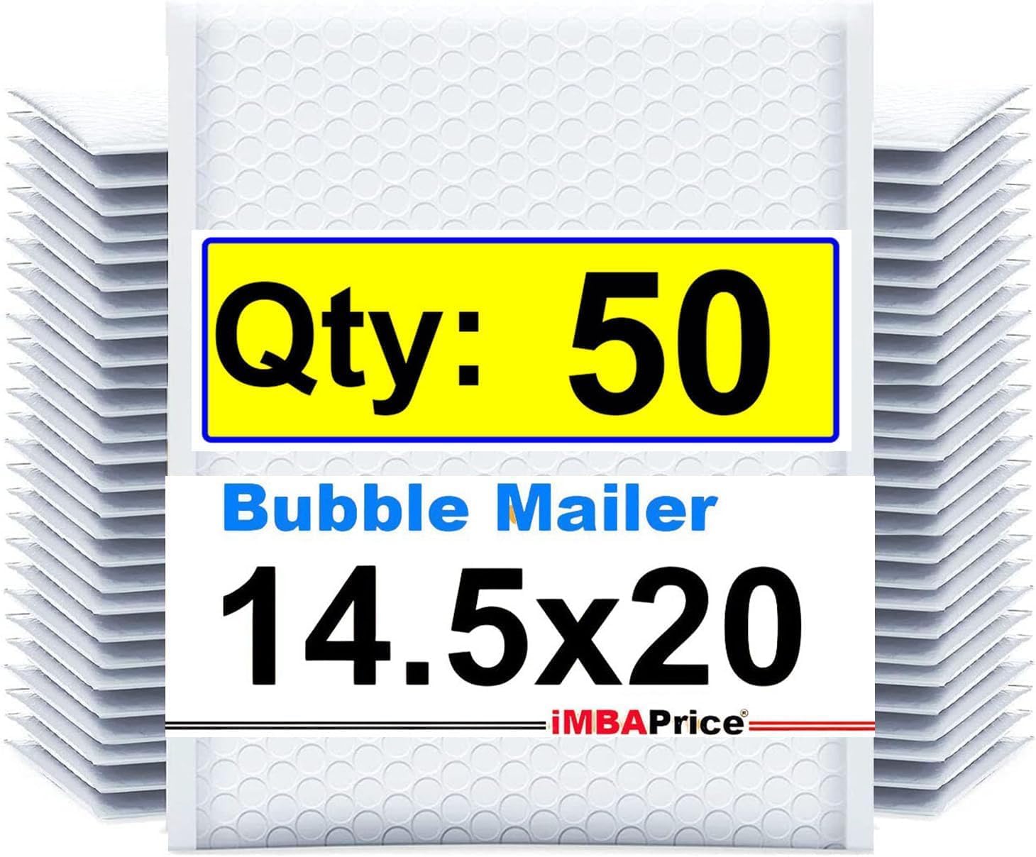 iMBAPrice 14.5x20 Polybubble Bags - 50-Pack for Shipping