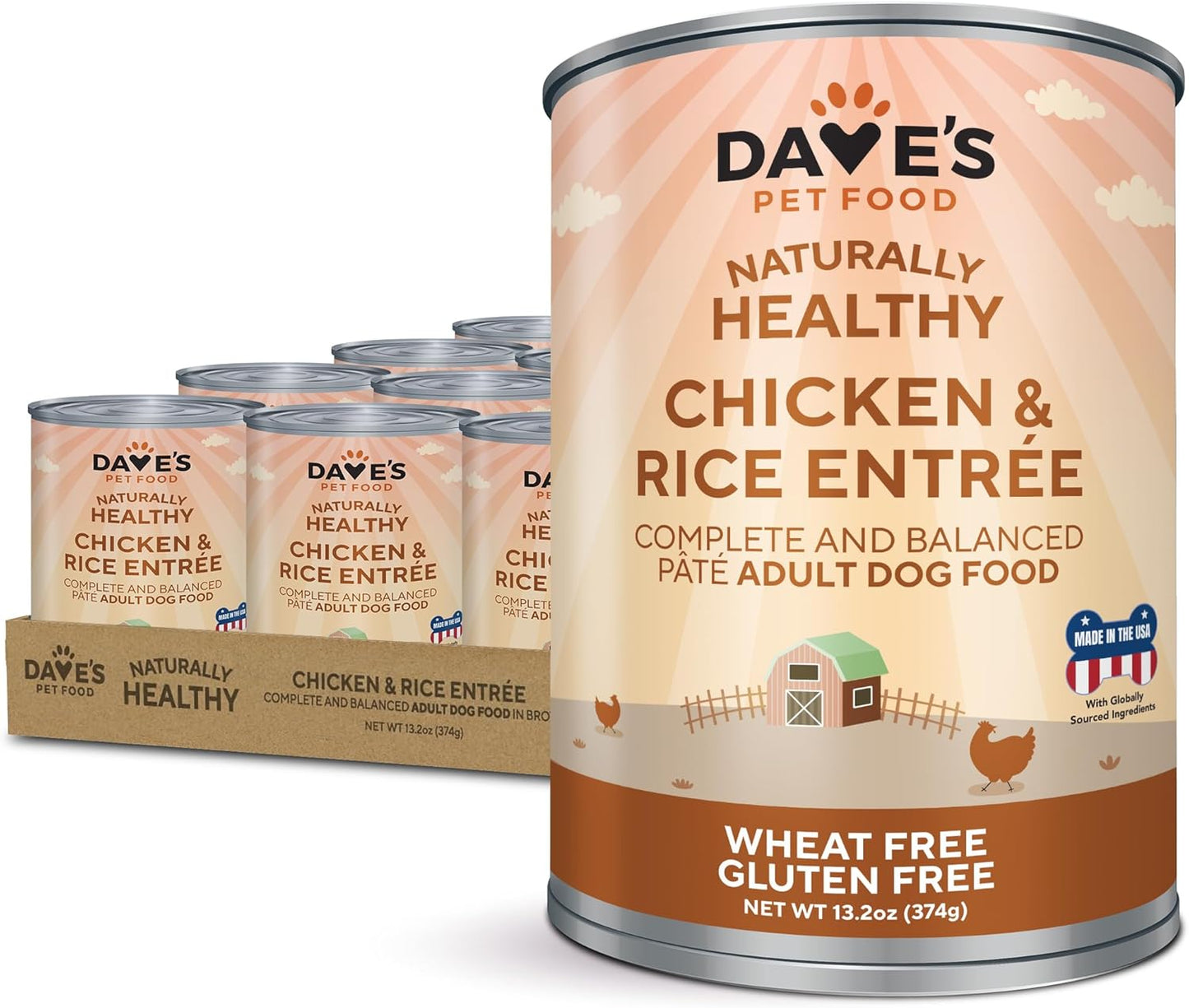 Dave's Pet Food Wet Canned Dog Food - Chicken & Rice