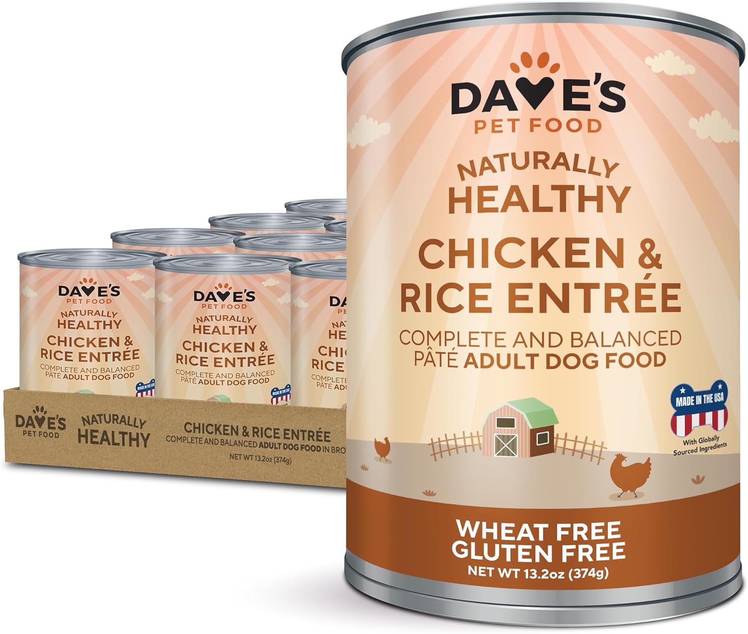Dave's Pet Food Wet Canned Dog Food - Chicken & Rice
