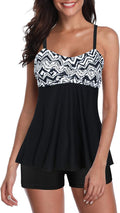 Stylish Floral Tankini Swimsuits for Women with Boyshorts