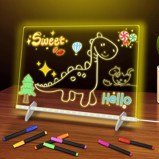 LED Note Board with 7 Colors - Creative Glow Drawing Fun
