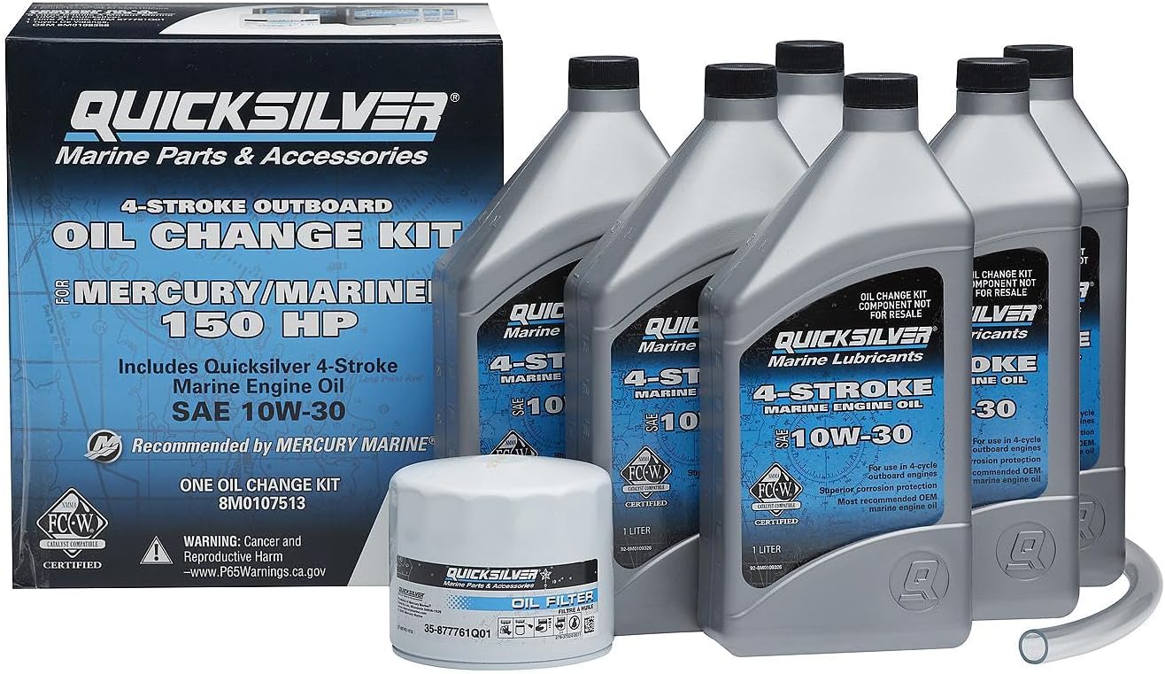 Quicksilver 4-Stroke Oil Change Kit for Mercury Outboard Engines